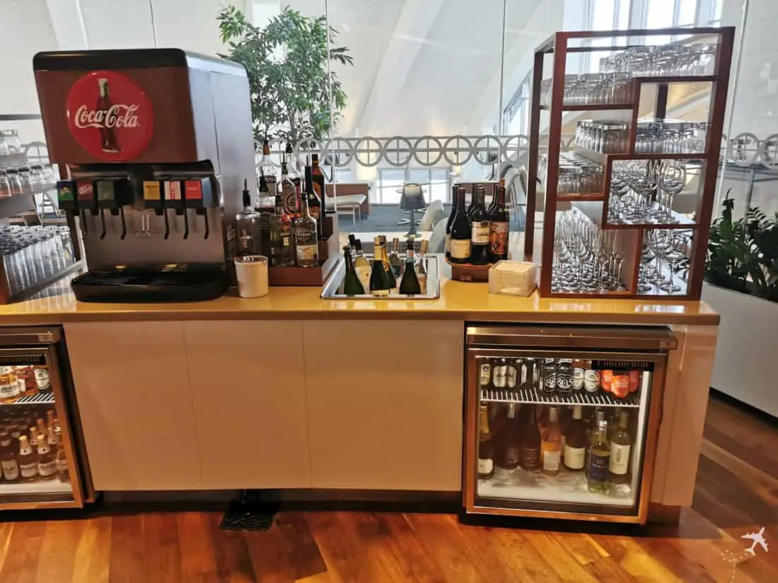 Star Alliance Lounge LAX Getraenk