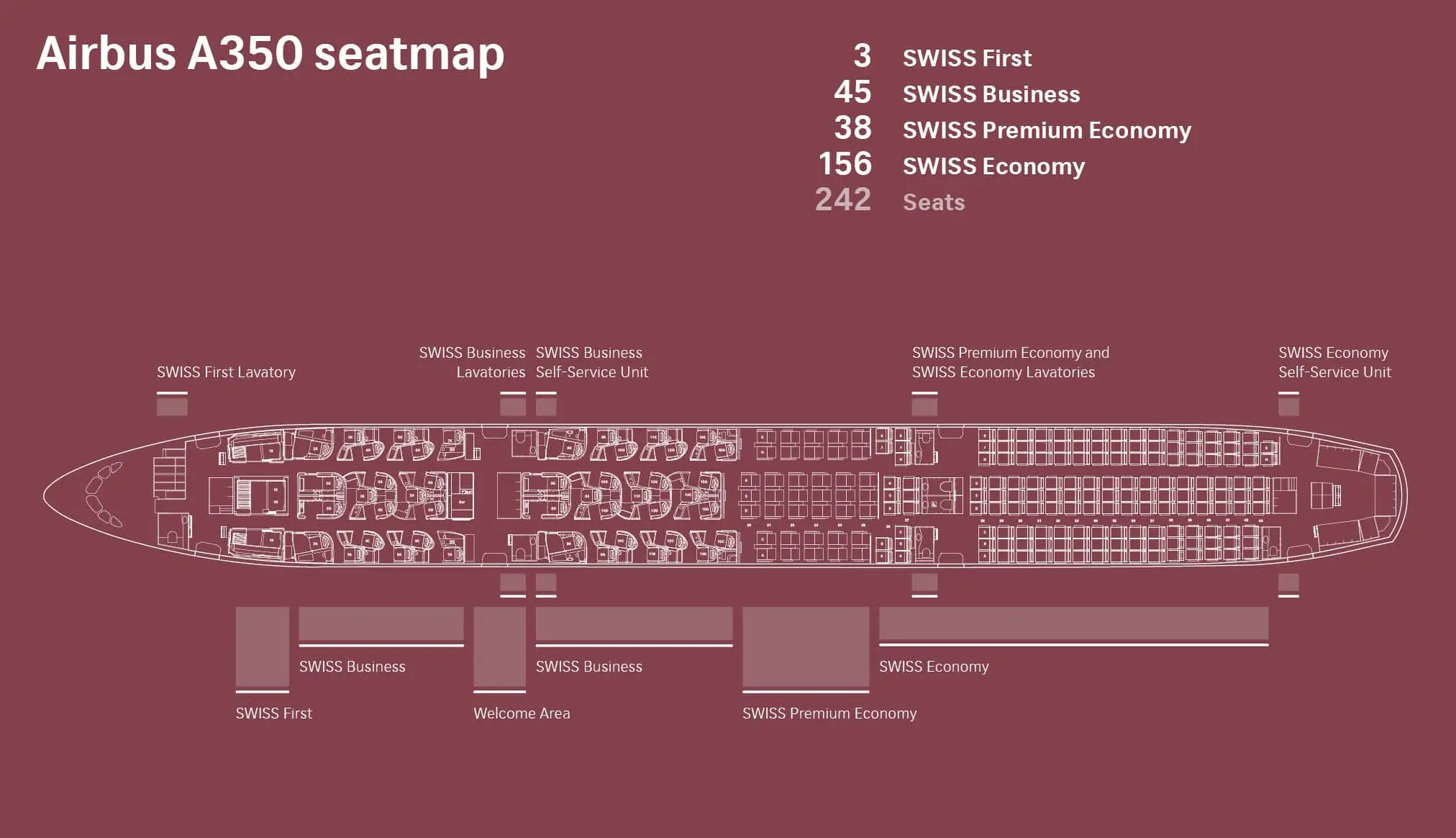 Swiss Sitzplan Airbus A350