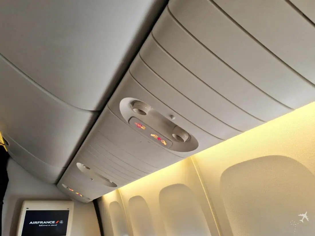 Air France Premium Eco B777 Overhead Panel