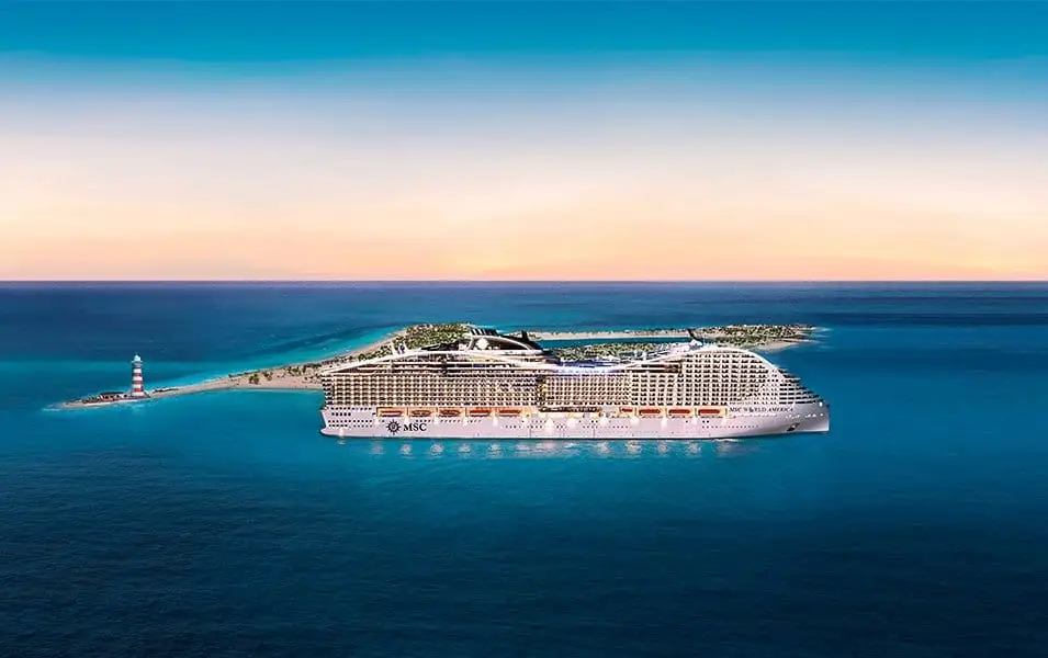 MSC World America at island