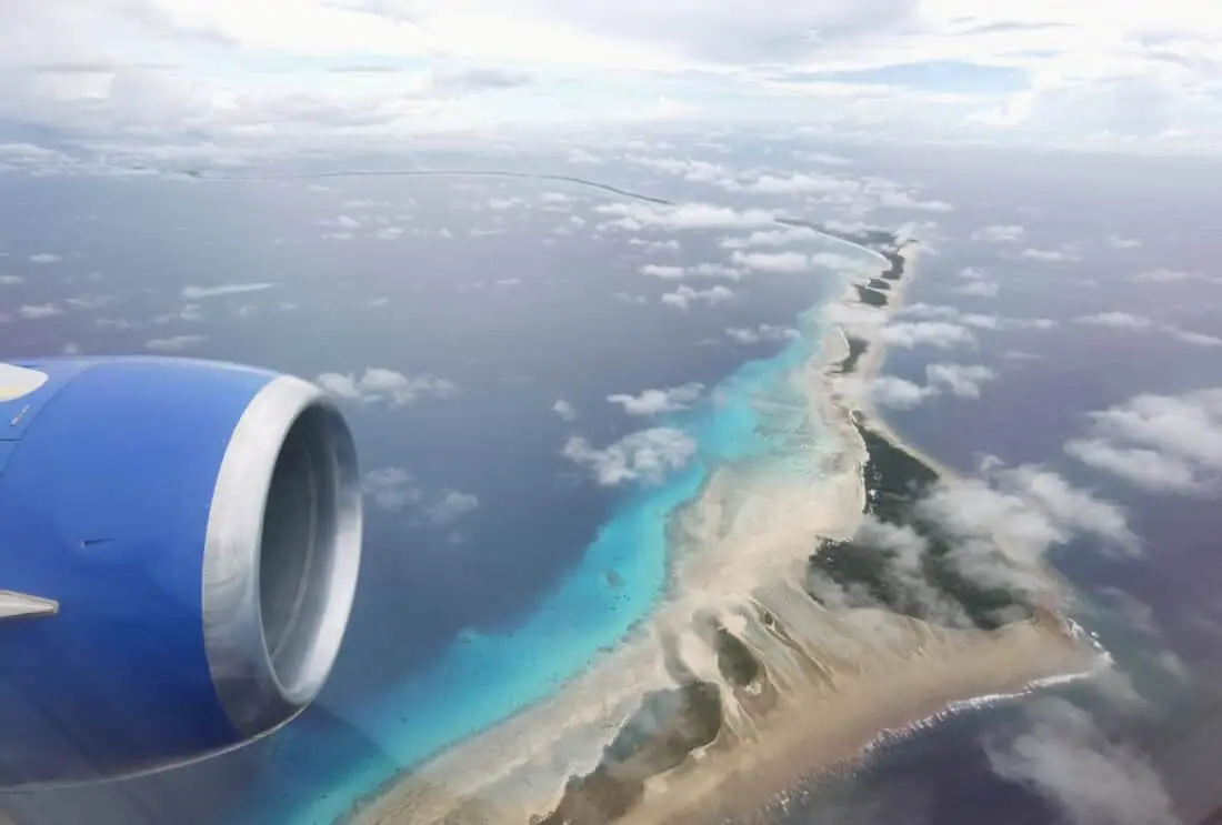 United Island Hopper Anflug Majuro