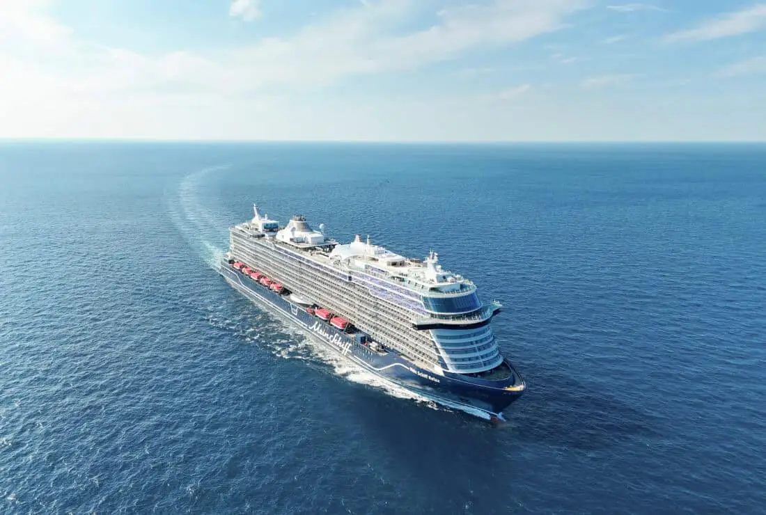 Schiffsmotiv, Mein Schiff Relax, Drohnenaufnahme