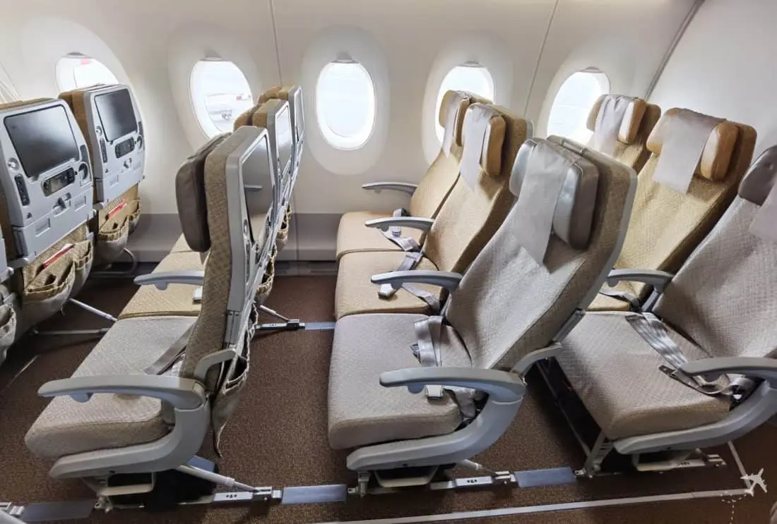 Singapore Airlines CPH FCO Kabine