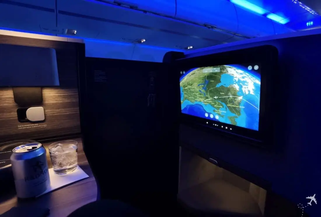 Jeblue Business A321LR IFE und Getraenk