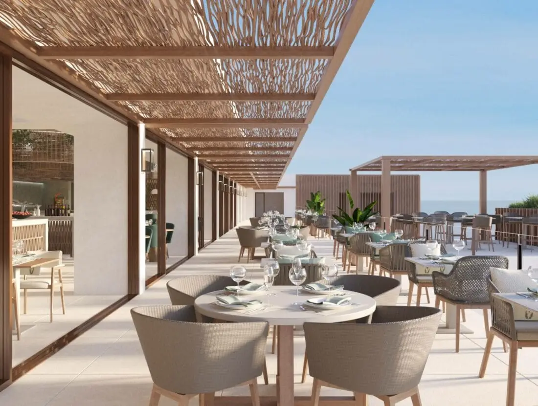 Curio Ibiza buffet restaurant terrace