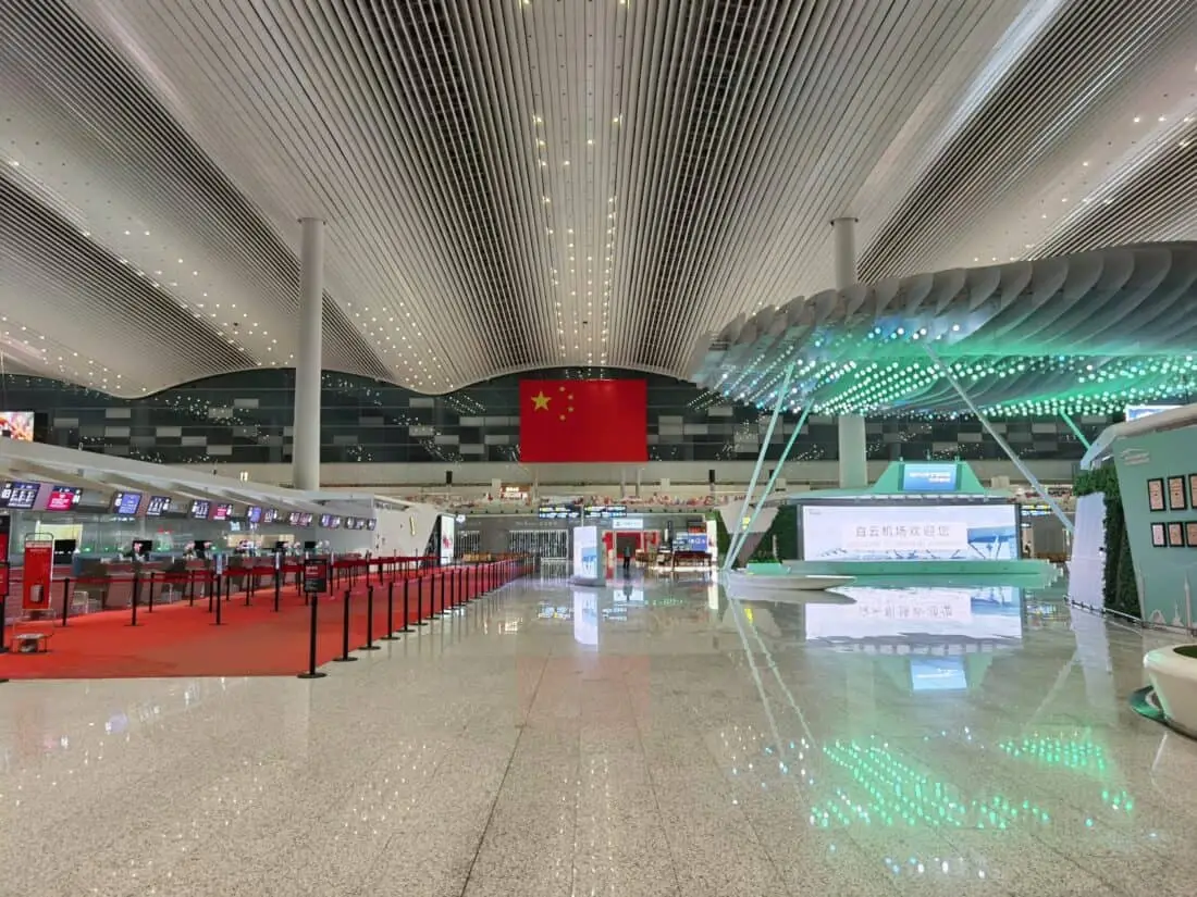 Flughafen CAN leer