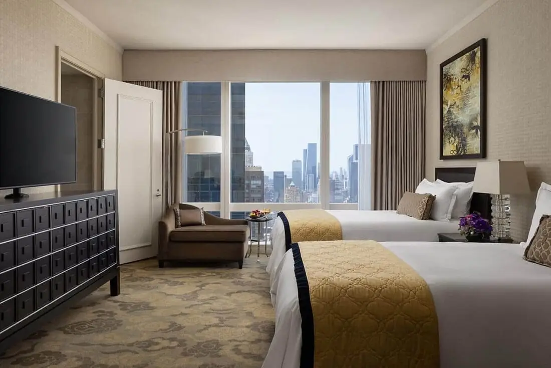 mandarin oriental new york hudson river view room twin