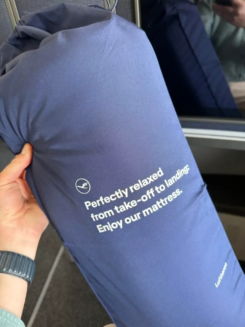Lufthansa Allegris Business Suite Auflage eingepackt