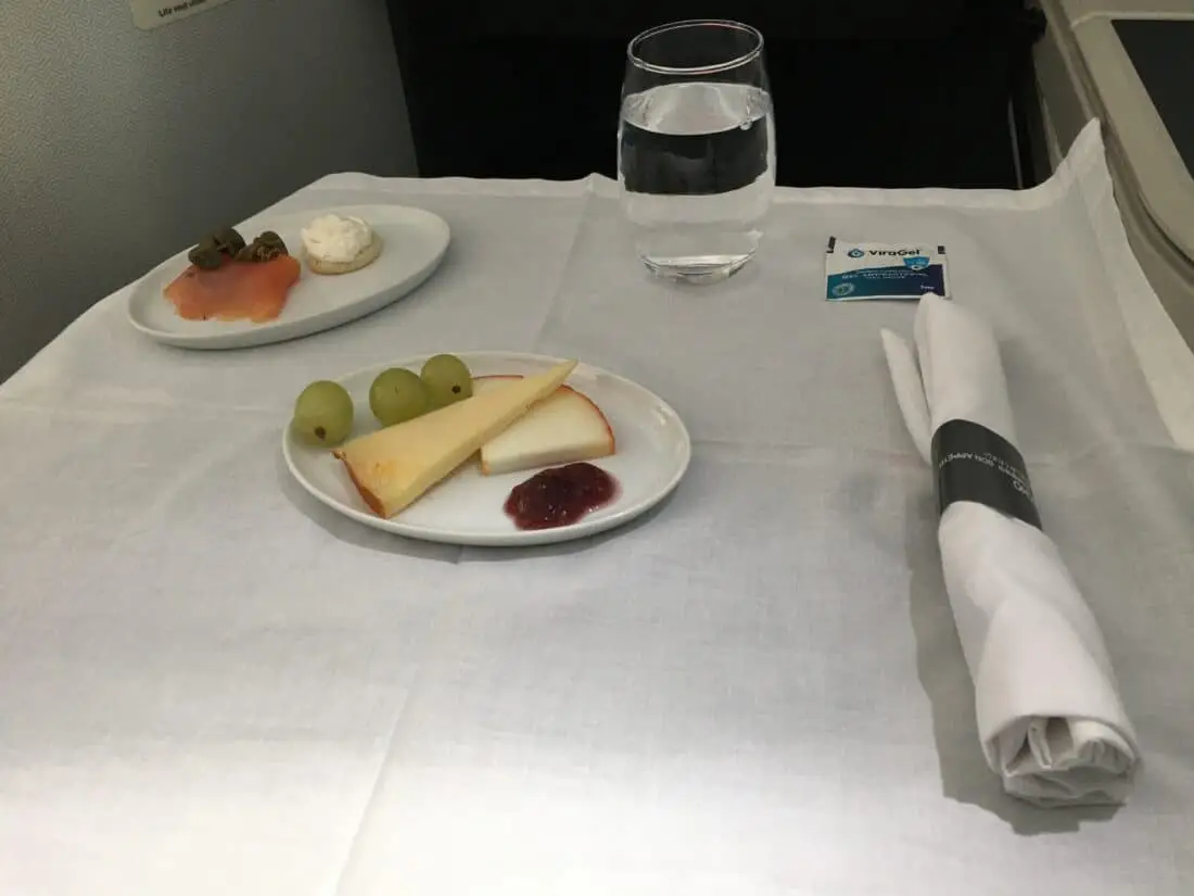 AeroMexico Business Class 789 Vorspeise