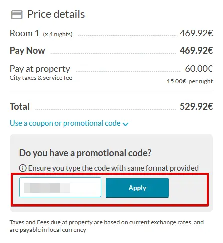 Redeem Hotelopia Promotional Code II