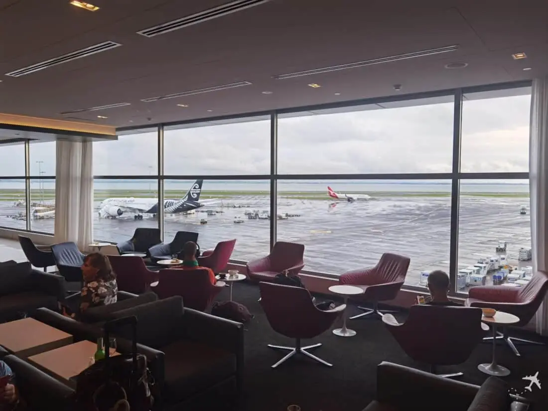 Air NZ Lounge AKL Sicht