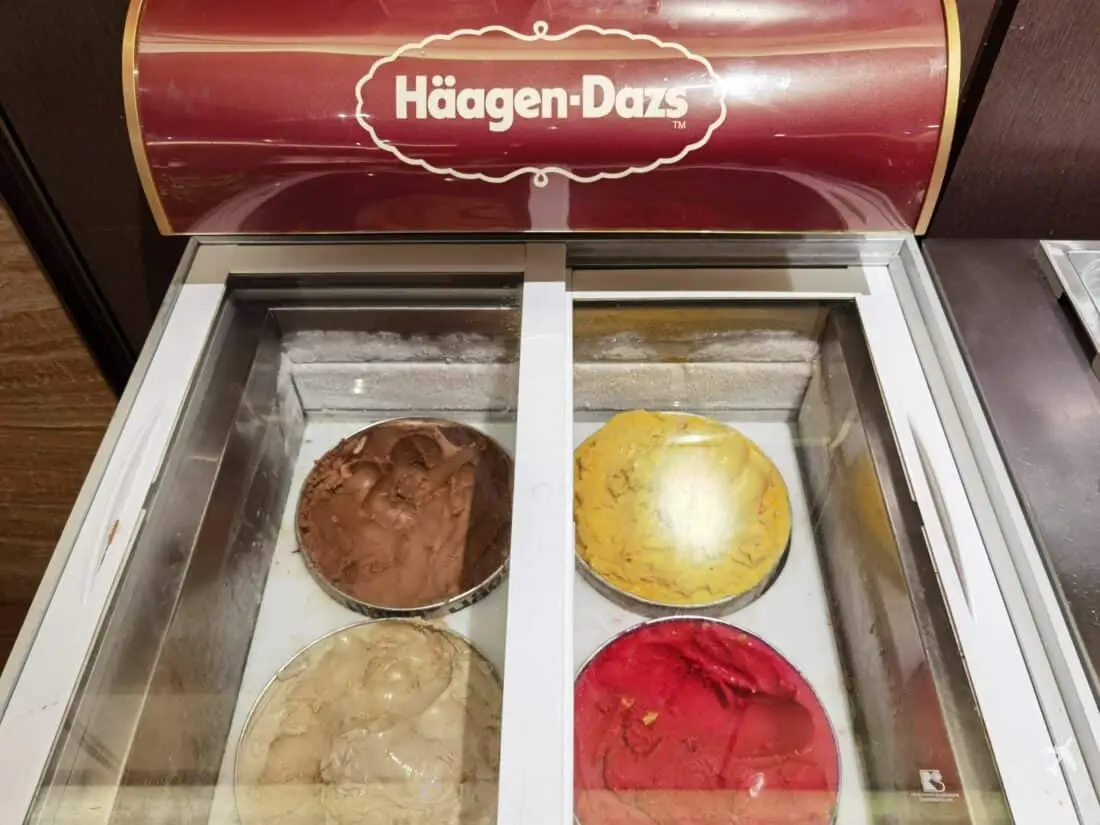 EVA Air The Star Lounge TPE Haeagen Dazs Eis