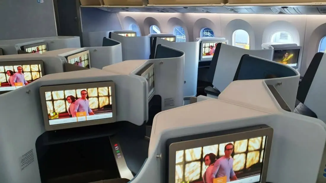 KLM 787 business sitzanordnung