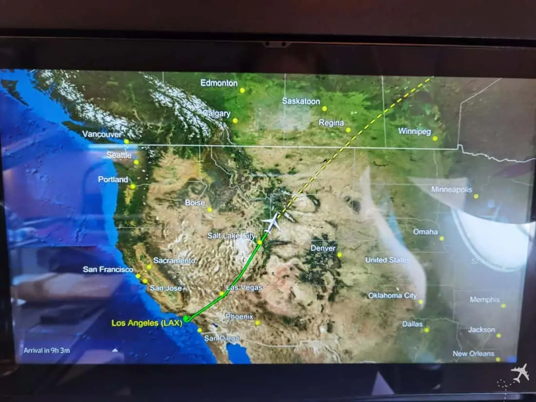 SAS Business Class LAX CPH FlightMap
