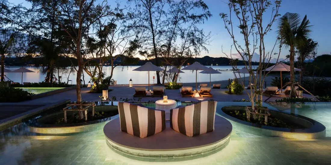 Cape Fahn Hotel pool sofas