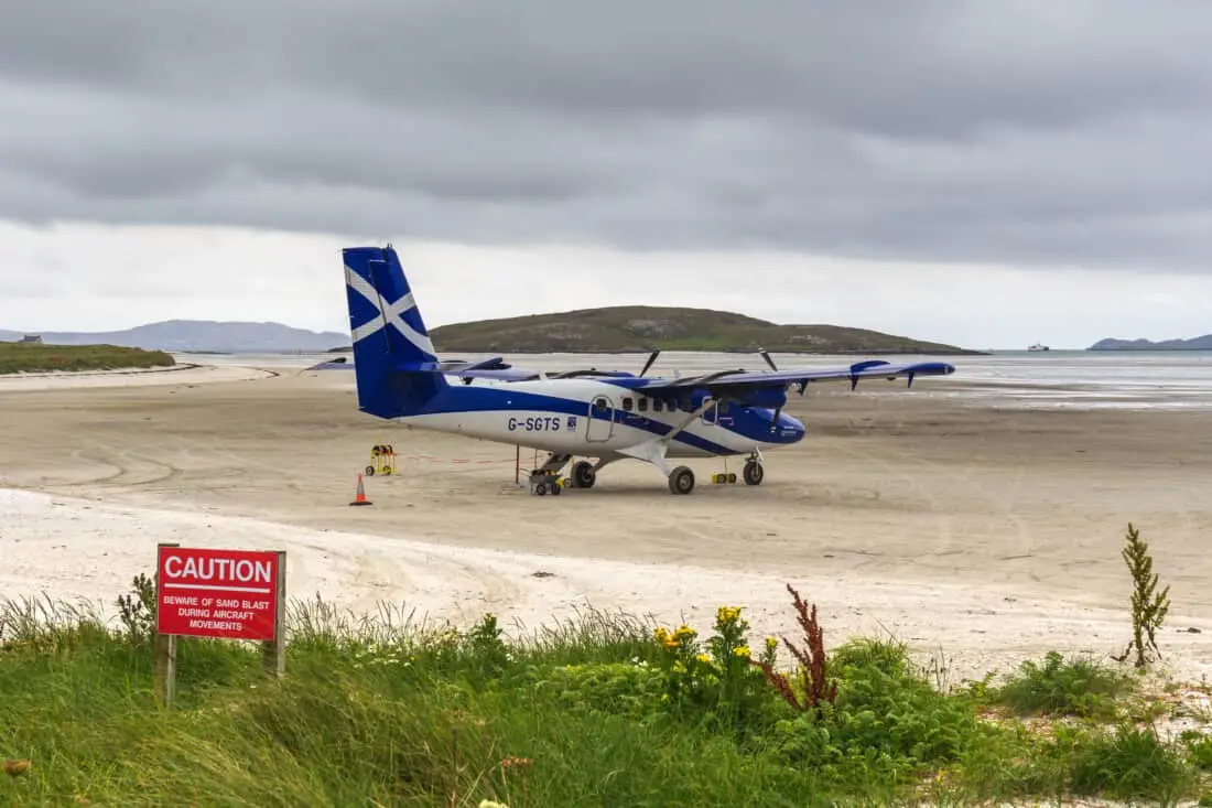 Flughafen Barra Landung am Strand