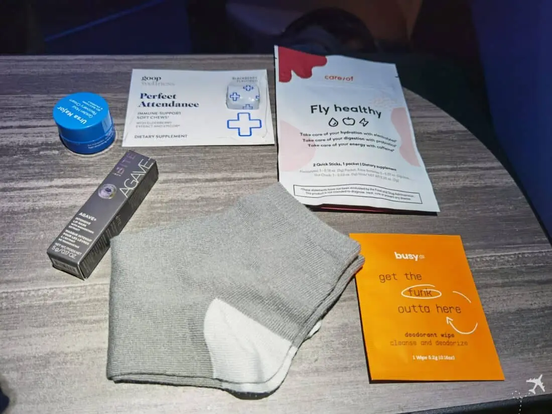 Jeblue Business A321LR Amenity Kit Inhalt