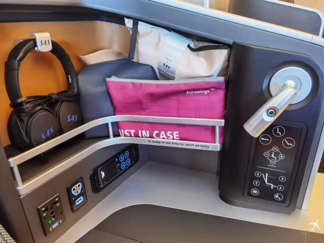 SAS Business Class LAX CPH Stauraum2 1