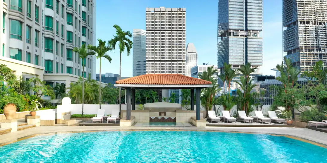 intercontinental singapore outdoor pool