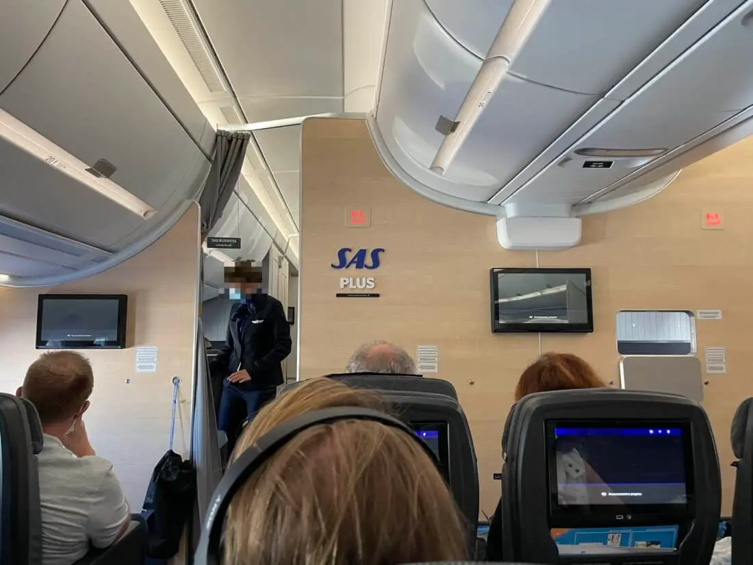 SAS Premium Economy LAX CPH Review Kabine SAS Plus