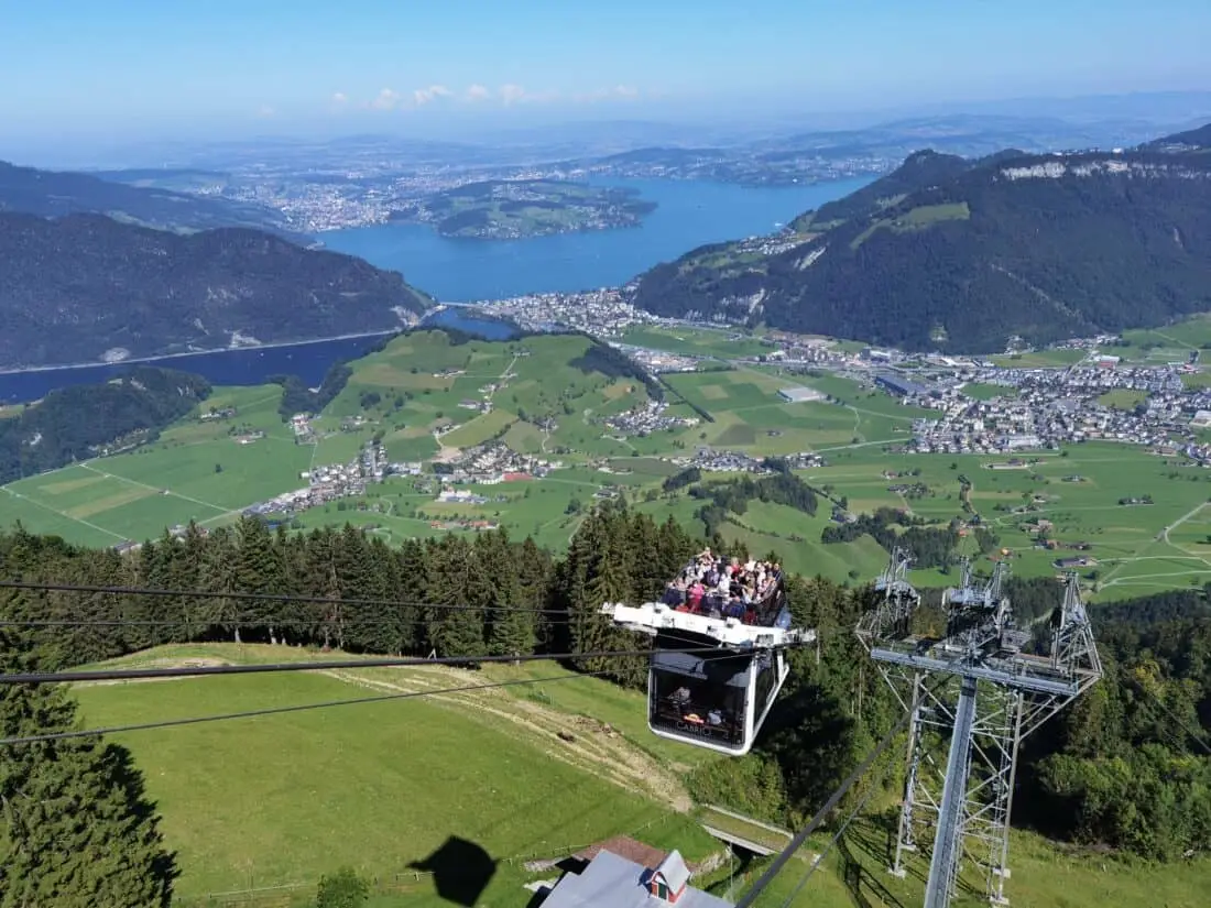 Doppelstock Seilbahn Stanserhorn