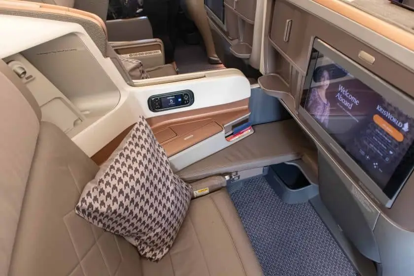 Singapore Airlines A350 Business Class Sitz Mitte
