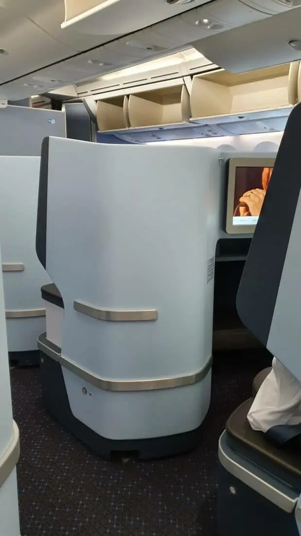 klm business 787 privatsphaere