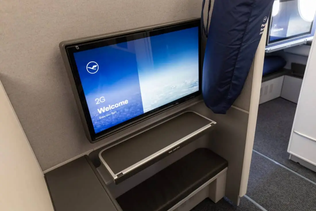 Lufthansa Allegris Business Suite Bildschirm