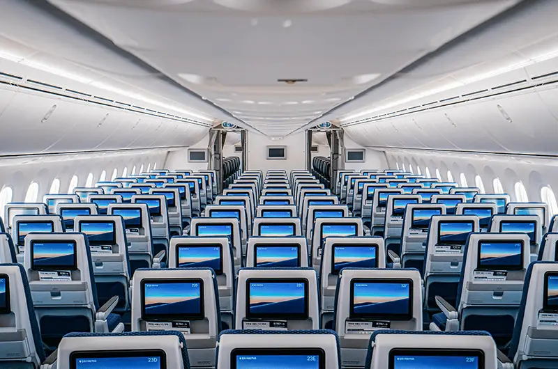 air premia economy behind