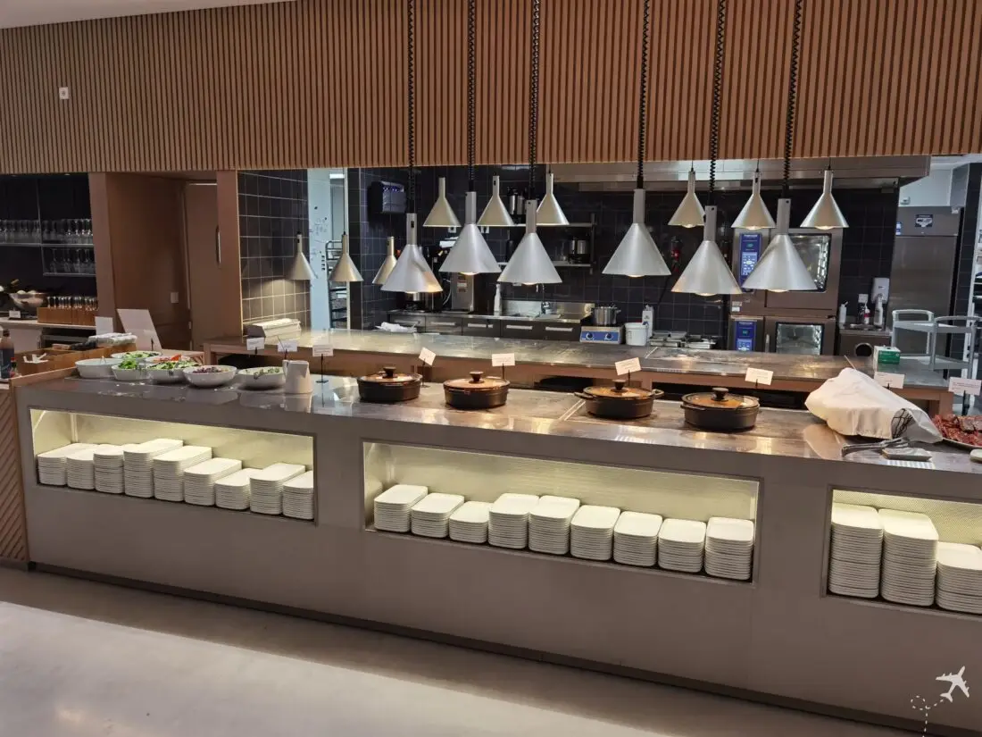 Finnair Business Lounge Helsinki Buffet
