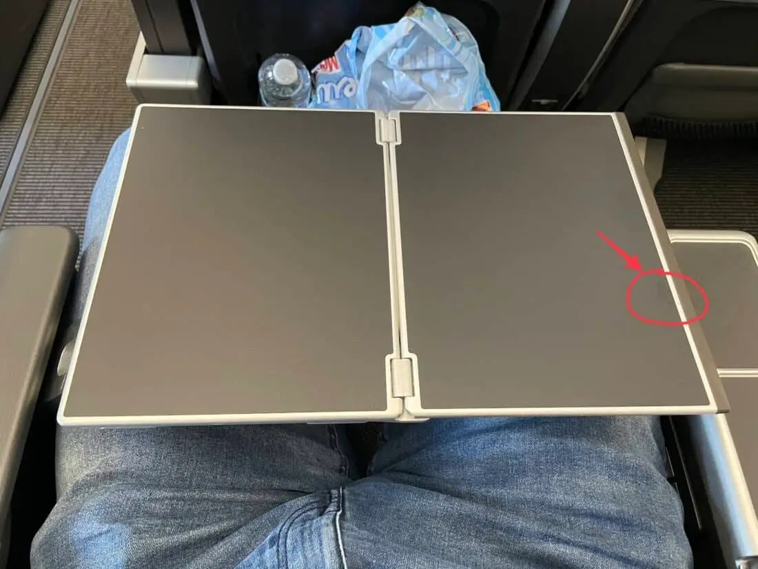 SAS Premium Economy LAX CPH Review Sitz Tisch
