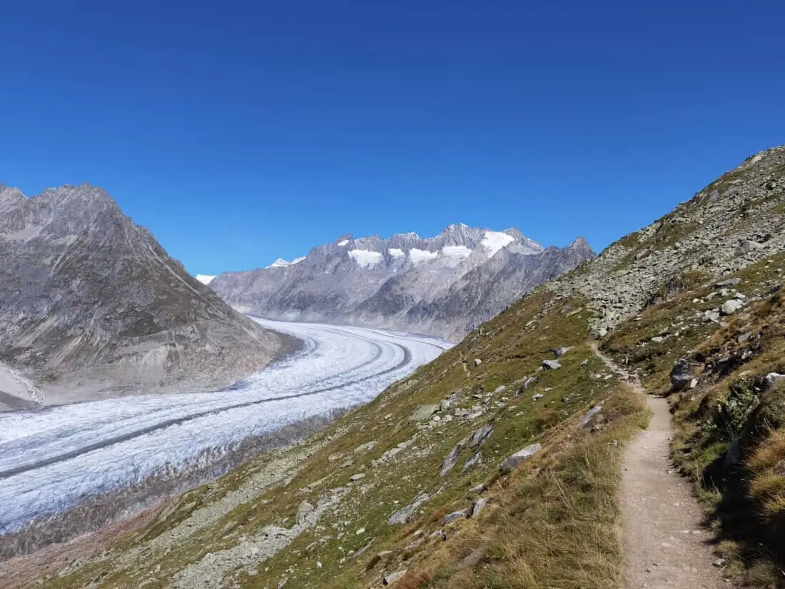 Wanderweg Aletschgletscher Schweiz