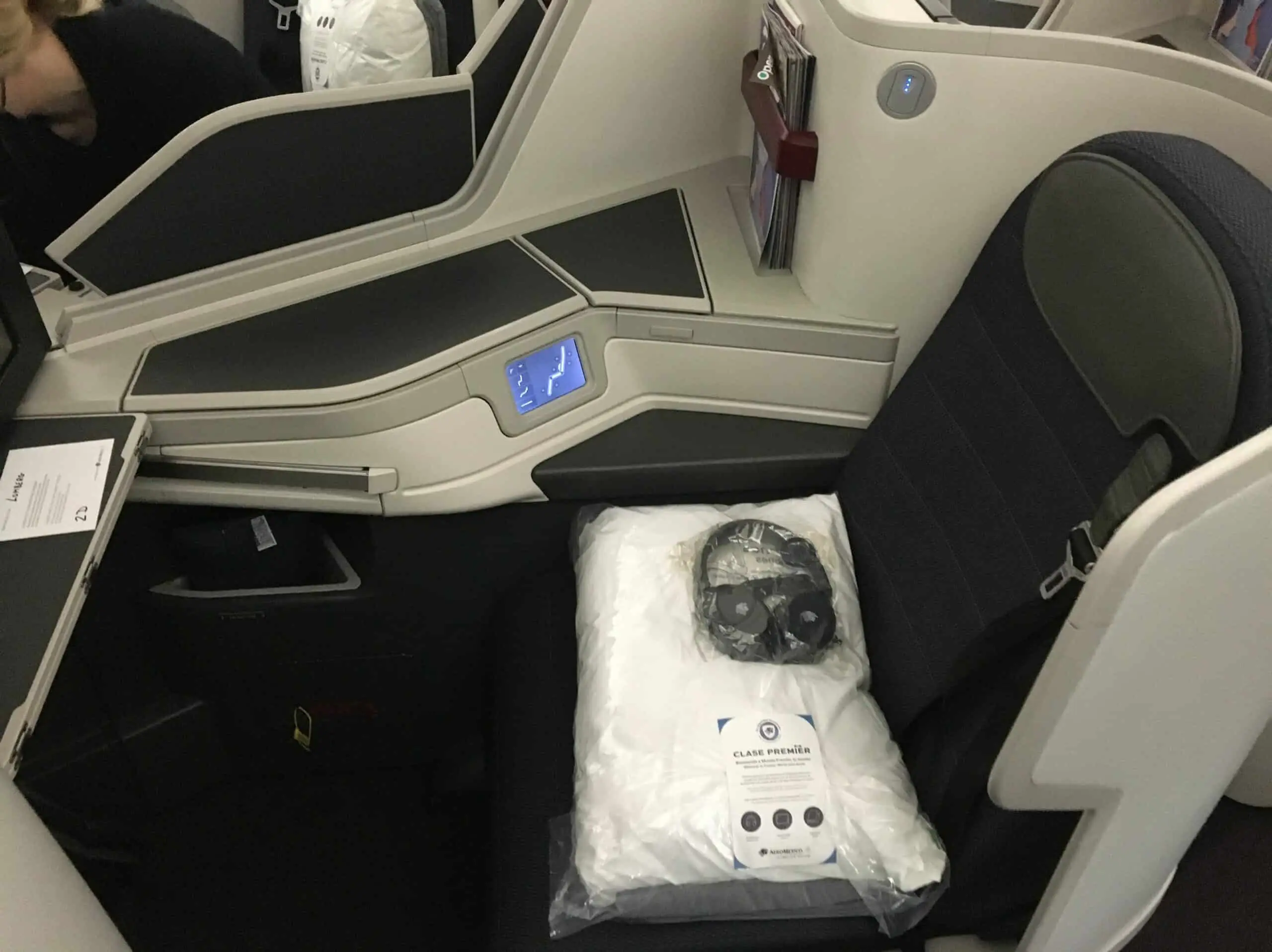 AeroMexico Business Class 789 Sitz