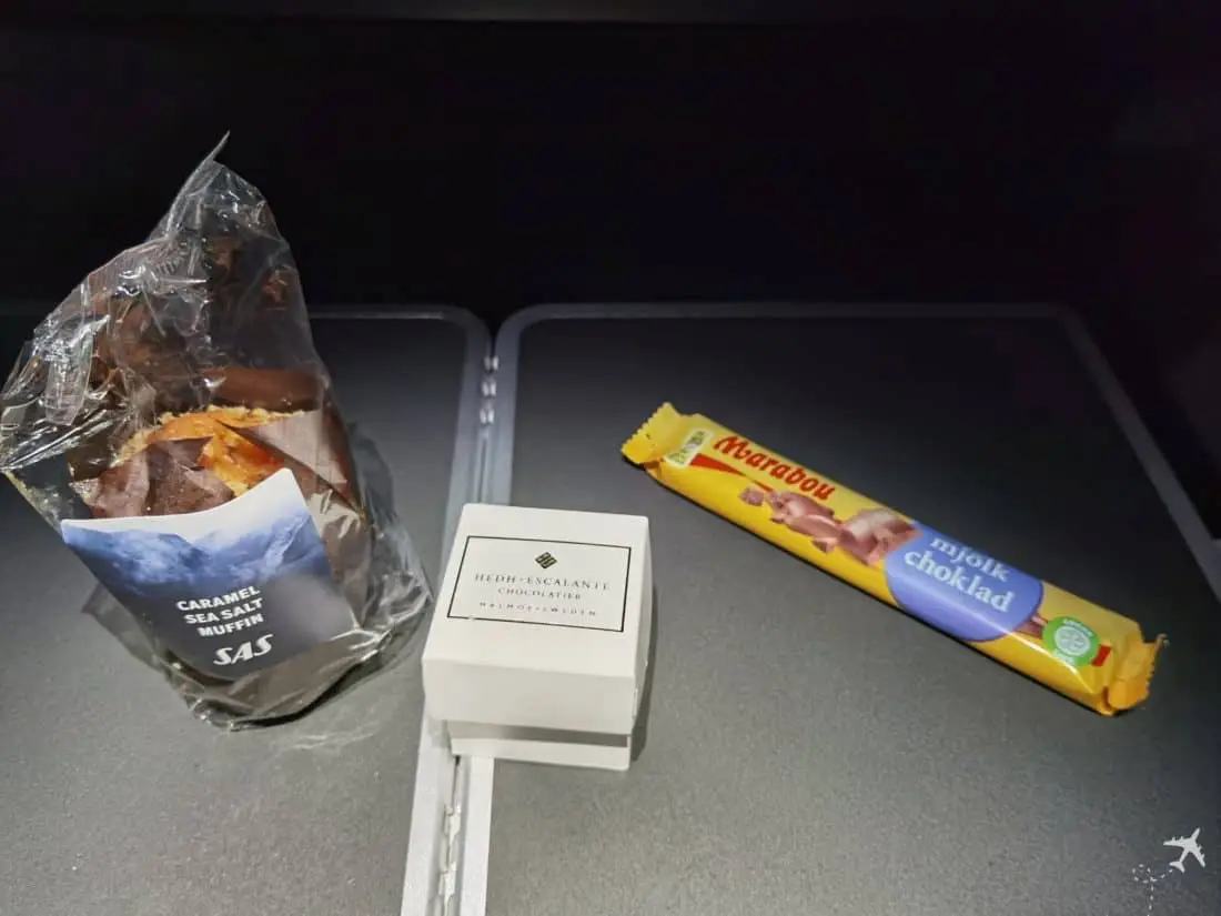 SAS Business Class LAX CPH Extra Desserts