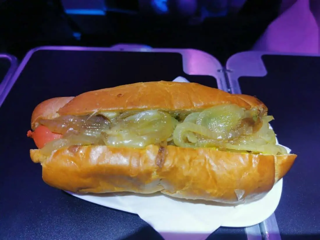 Air New Zealand Hot Dog