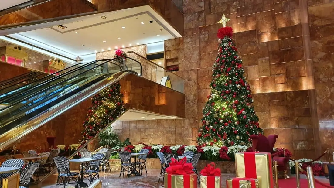 New York Trump Tower Weihnachten