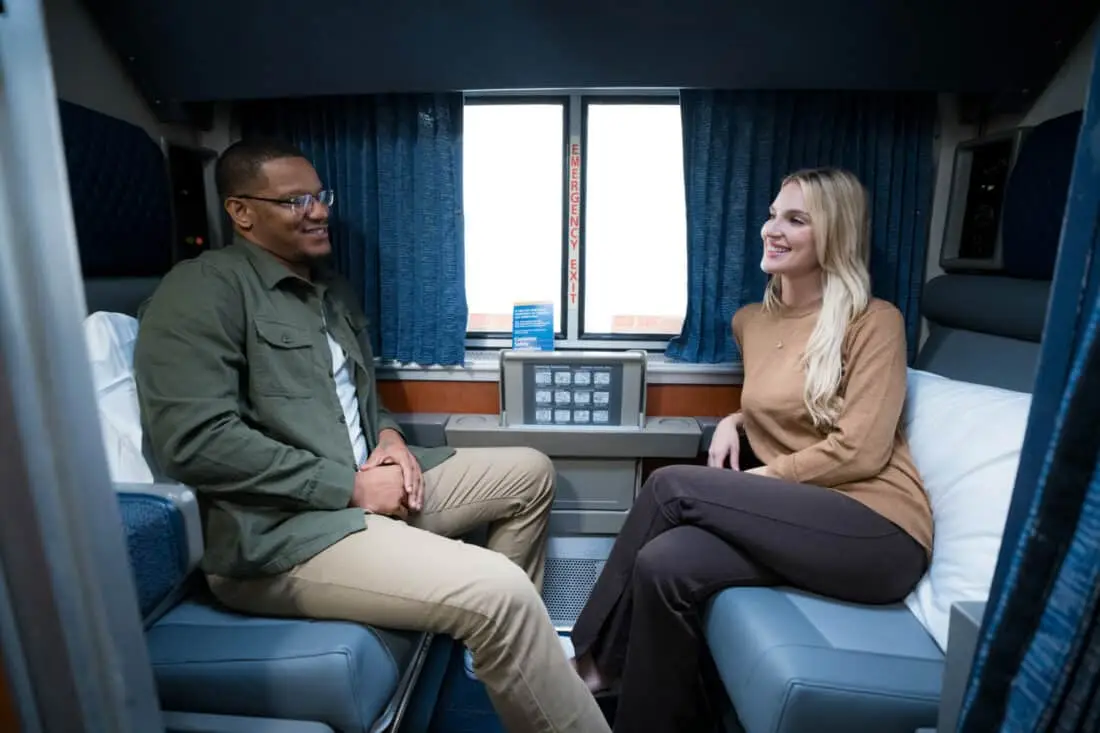 Amtrak Roomette neu Sitze