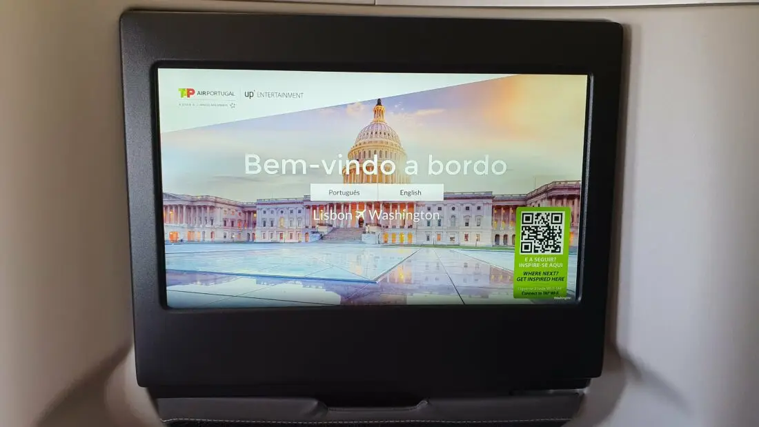 tap business class screen