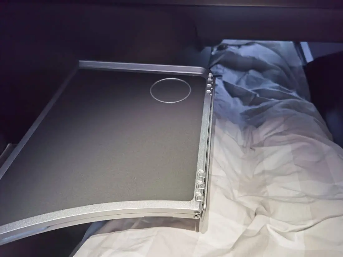 SAS Business Class LAX CPH Tisch gefaltet