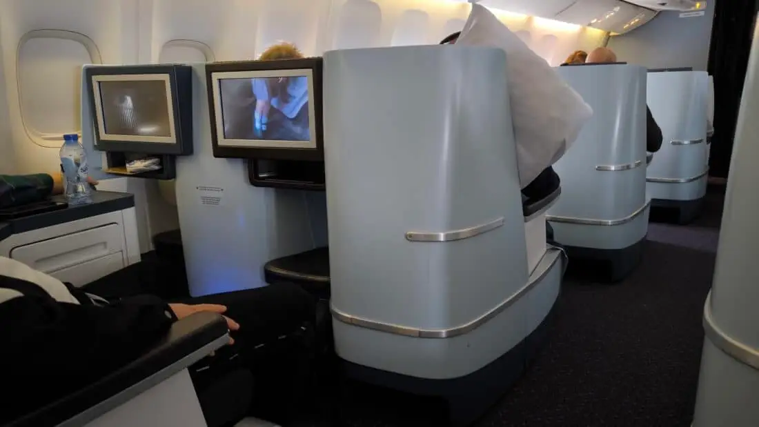 klm old business seats on left