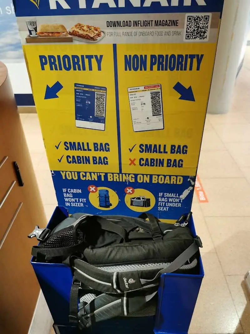 Ryanair Sizer Personal Item