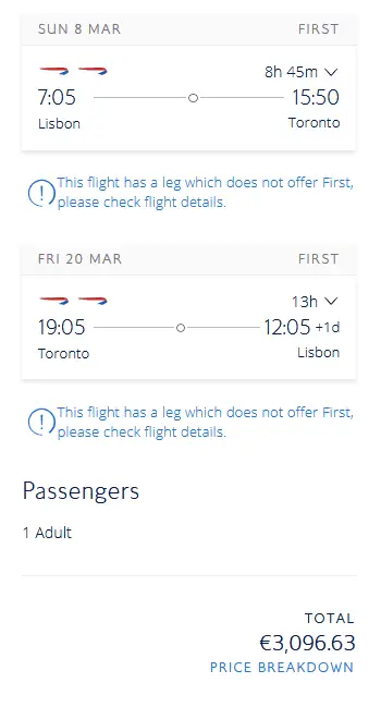 BA LIS YYZ F 3090