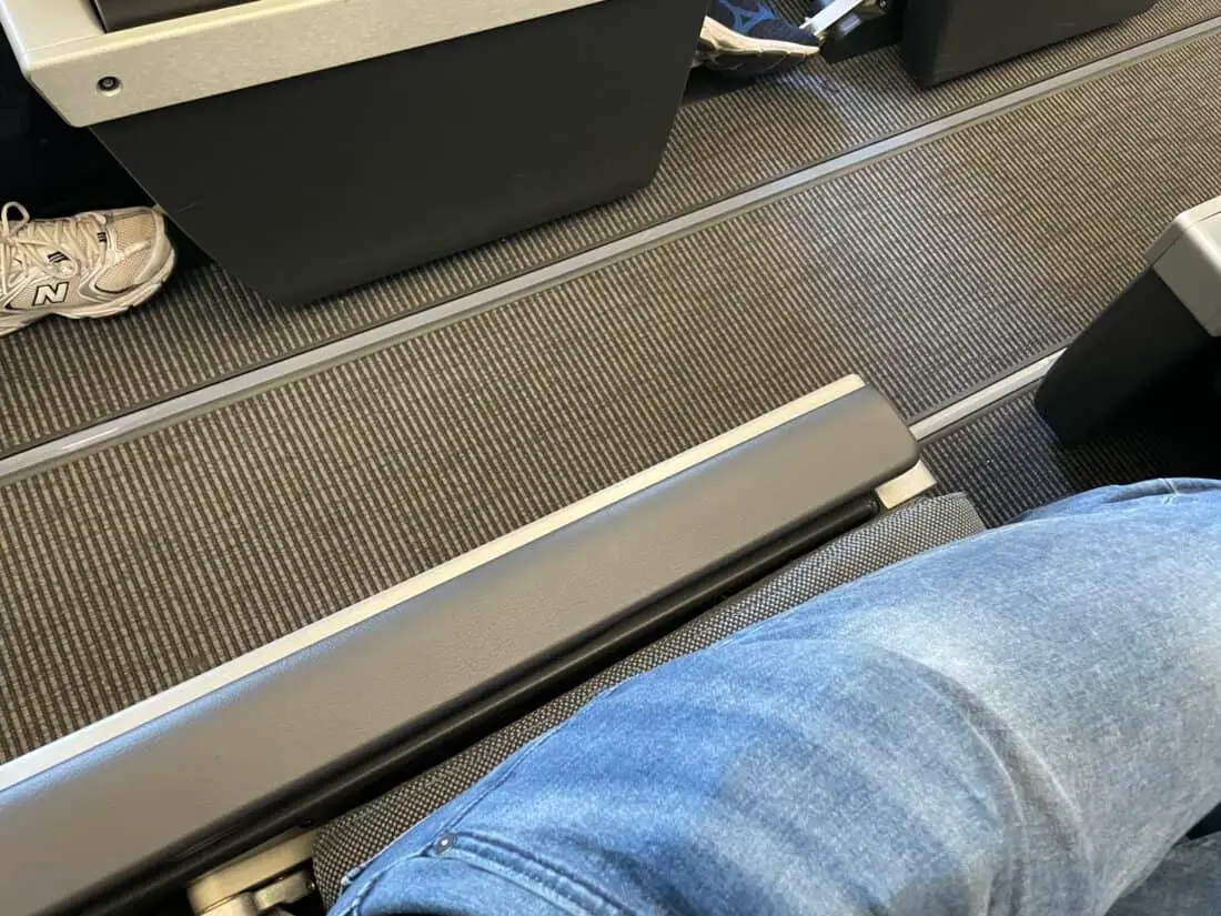 SAS Premium Economy LAX CPH Review Sitz Armlehne einfahrbar