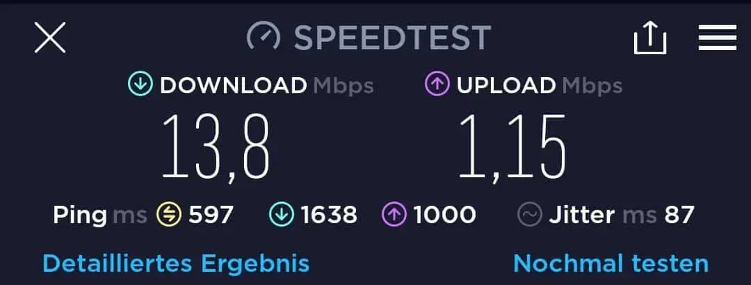 Speedtest Air NZ Wifi