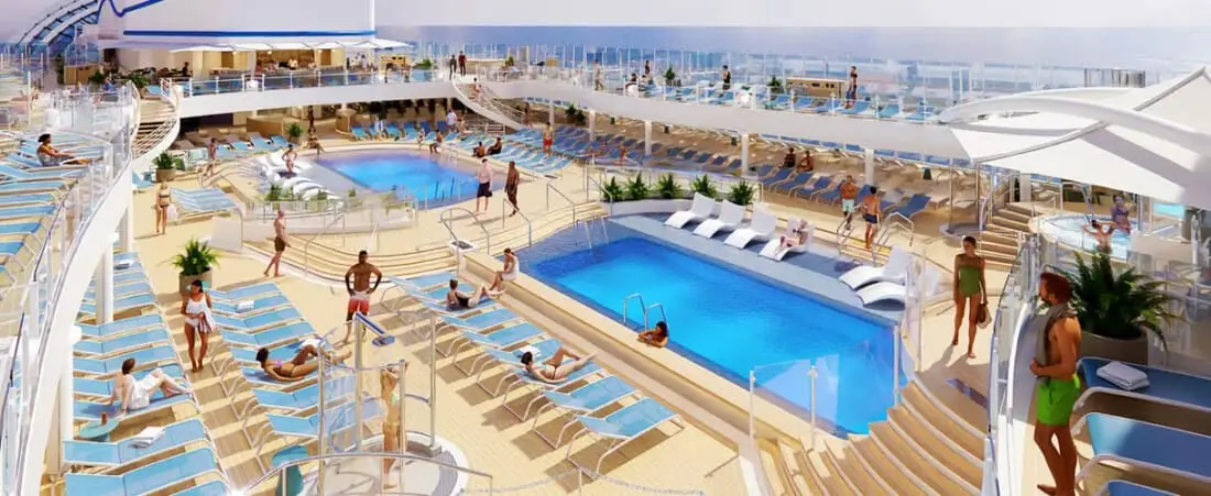 Sun Princess - Außendeck mit Poolbereich