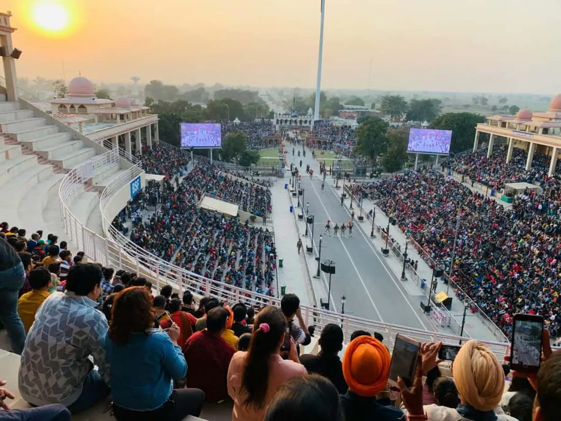 Wagah Border Zeremonie