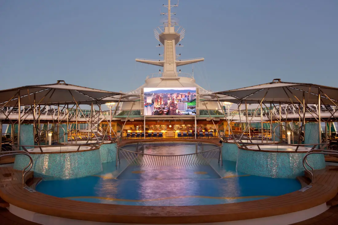 Movie Screen at Night