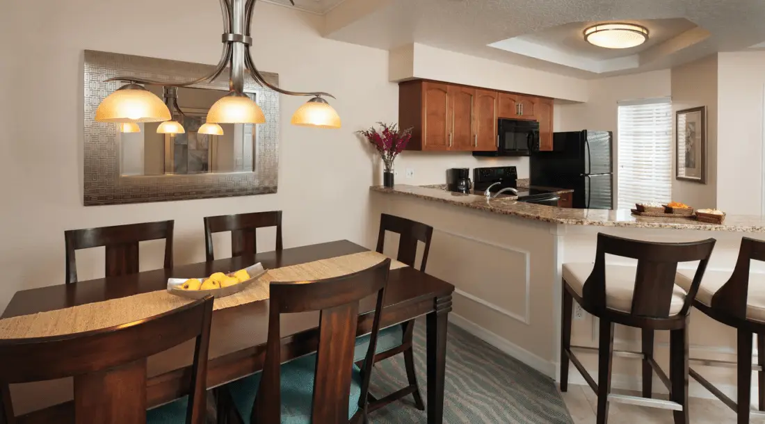 sheraton vistana orlando villa dining kitchen