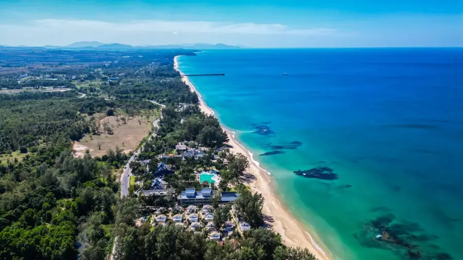 Natai Beach Resort from above
