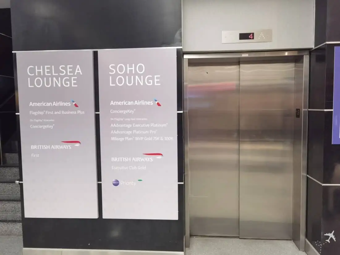 Soho Lounge JFK Fahrstuhl